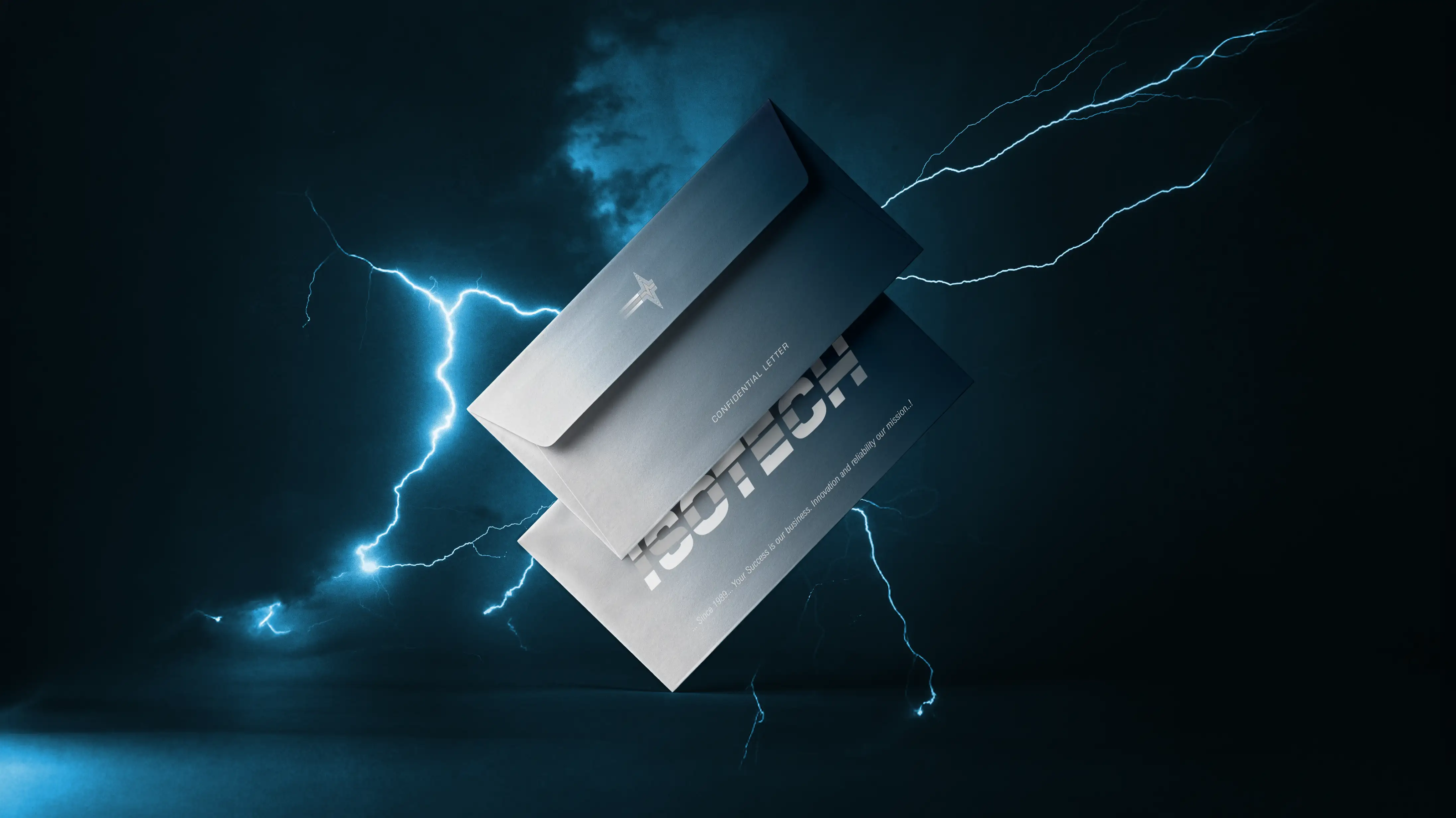 ISOTECH envelope mockup