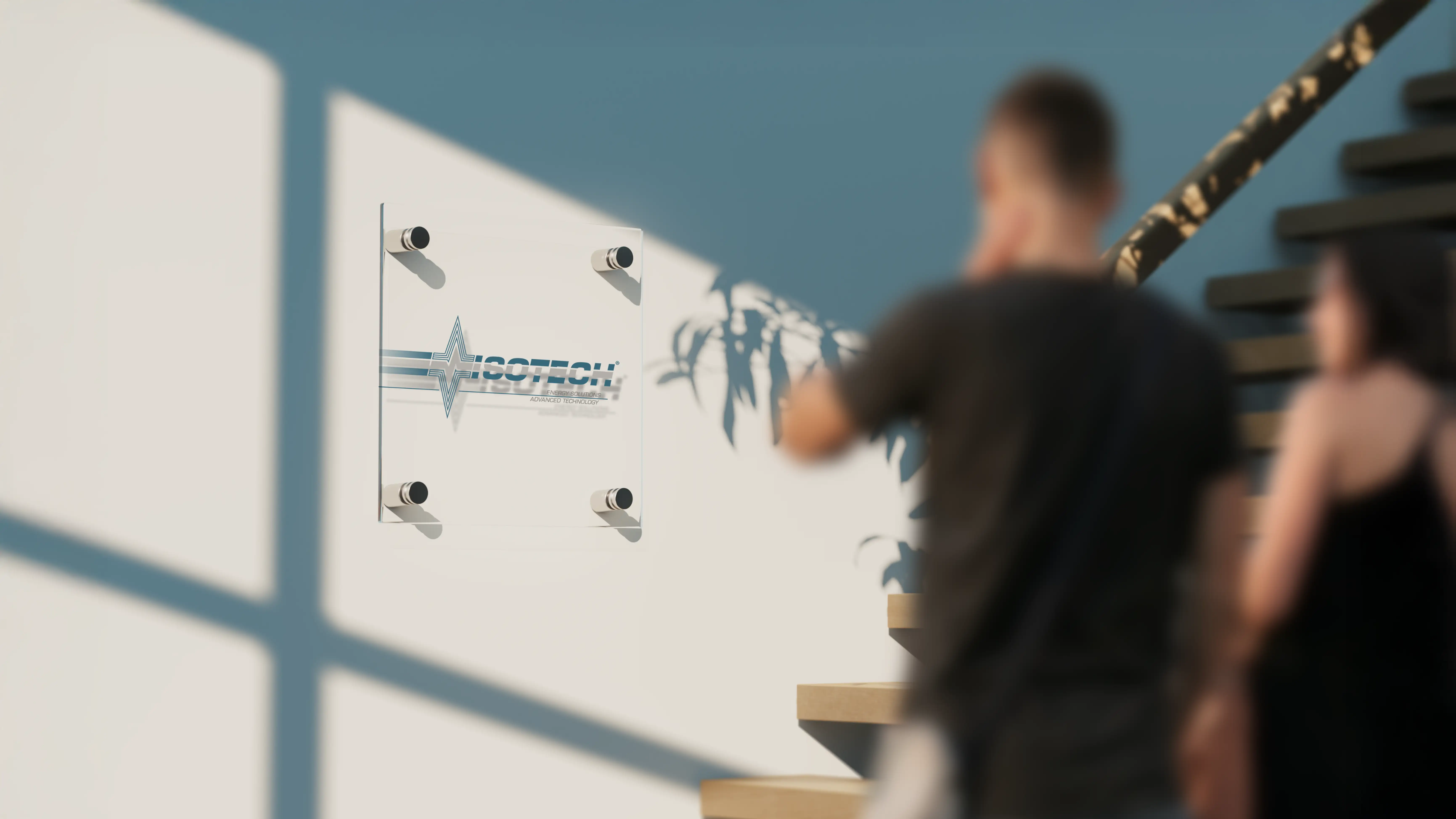ISOTECH office signage mockup