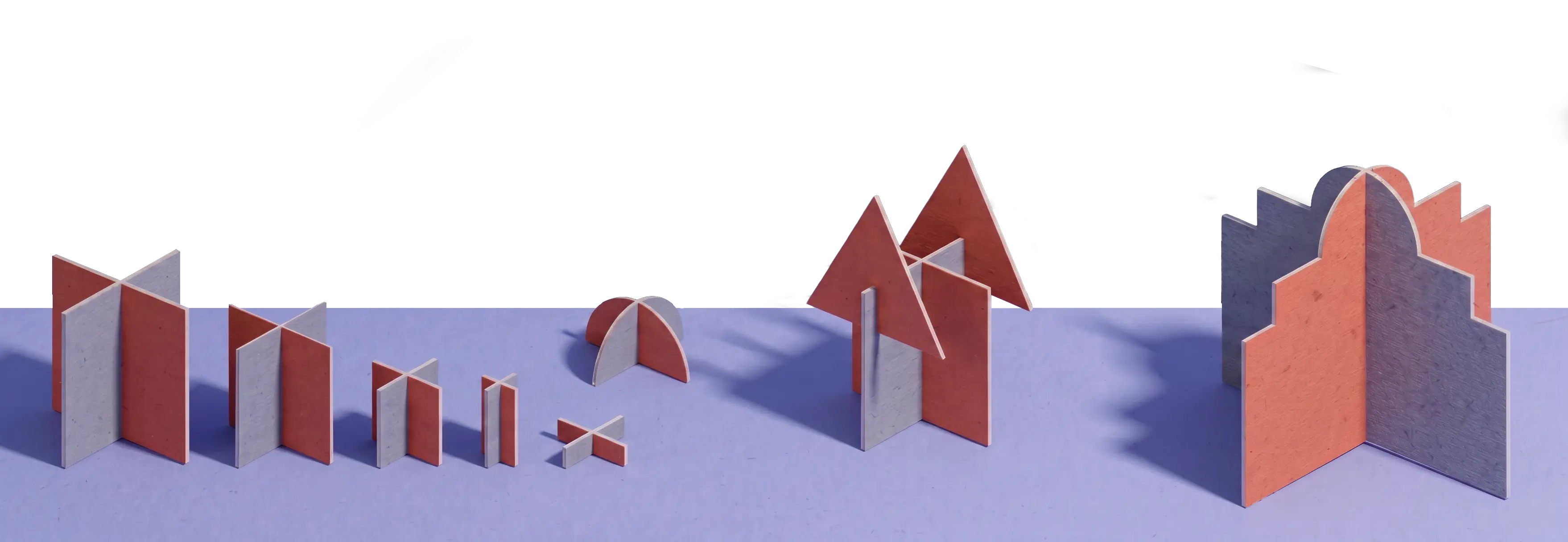 La Rotonda paper cut-out shapes