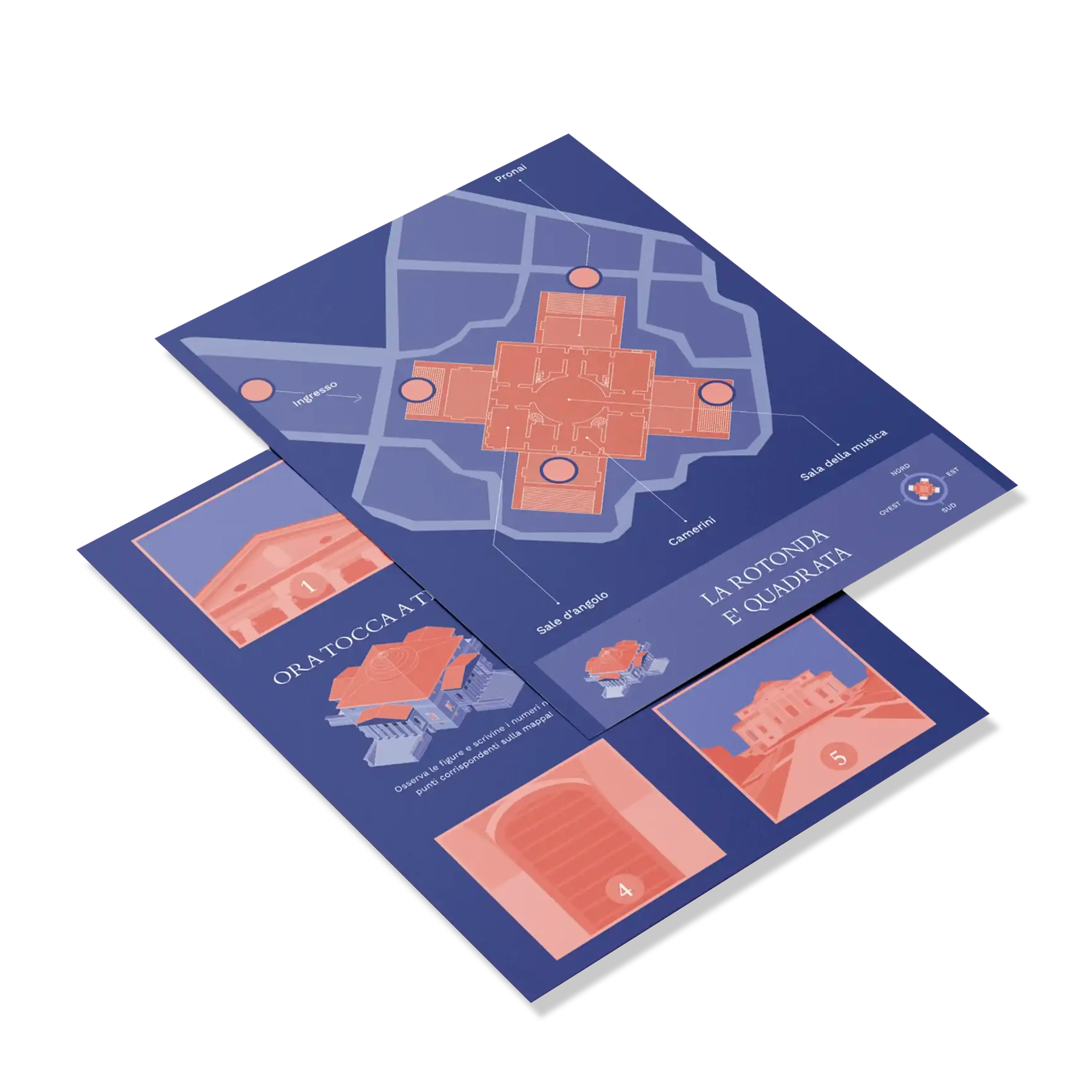 LA ROTONDA È QUADRATA map and cards